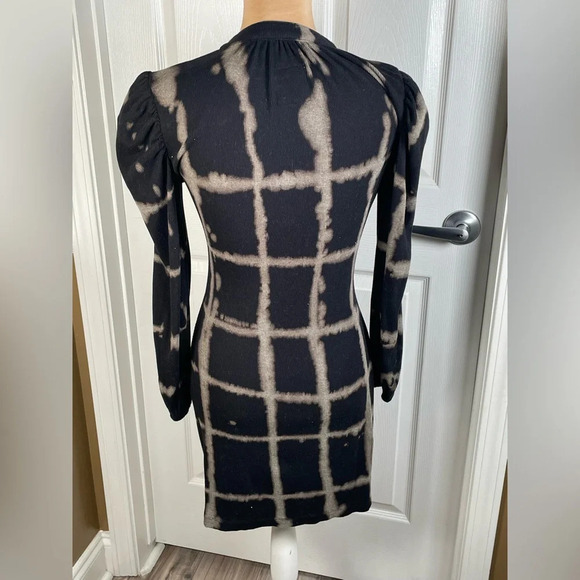 ✨ CHASER Ruched Button Up Tie Dye Ribbed Dress Size XS - Picture 5 of 7